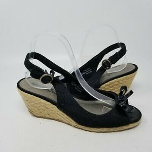 Montego Bay Club Black Wedges